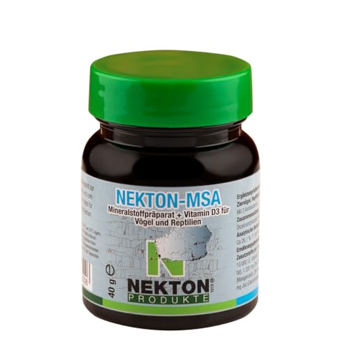 NEKTON-MSA | Hochwirksames Mineralstoffpräparat für Ziervögel, Reptilien und Amphibien | Made in Germany (40g) von Nekton