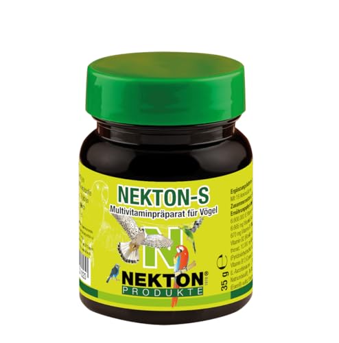 NEKTON-S | Multivitaminpräparat für Vögel | Vitamine, Aminosäuren, Mineralstoffe und Spurenelemente | Made in Germany (35g) von NEKTON