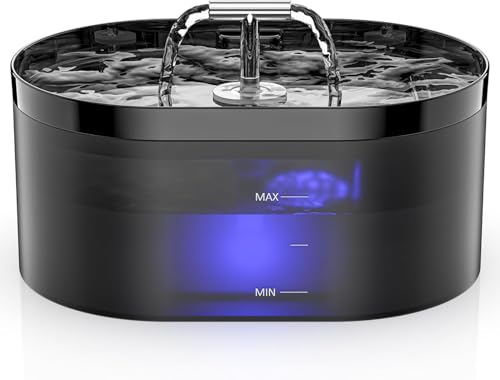 Katzen Wasserbrunnen, 2.2L Automatischer Haustierbrunnen Hund Wasserspender mit Fliter Super Silent Katzenbrunnen für Mehrere Tiere Katzen Wasserbrunnen, 2.2L Automatischer Haustierbrunnen Hund Wasserspender mit Fliter Super Silent Katzenbrunnen für Mehrere Tiere von Nenozi
