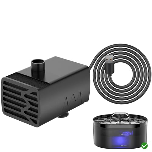 Ultra-leise elektrische Wasserpumpe für Katzentrinkbrunnen, Motor mit geringem Stromverbrauch, mit Kabel von Nenozi