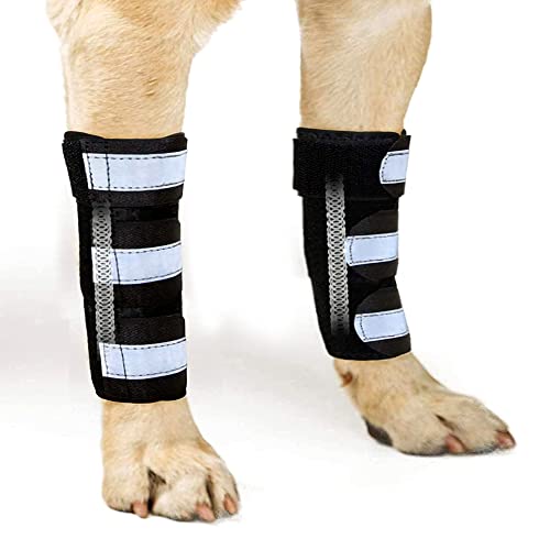 NeoAlly Pair Dog Front Leg Braces with Metal Strips Super Supportive to Stabilize and Support Canine Wrist Carpal Joints, Prevent Leg Injuries Sprains Arthritis (Large X-Large) von NeoAlly