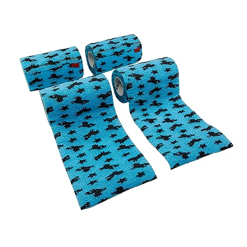 Syrflex Haftbandage, 10,2 cm, hellblau, Einhorn, 4 Stück von Neogen