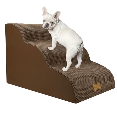 Nepfaivy Hundetreppe für Kleine Hunde 3-Stufig, Braun Nepfaivy Hundetreppe für Kleine Hunde 3-Stufig, Braun von Nepfaivy