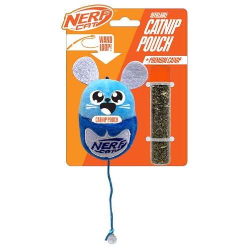 Nerf Cat Plüschmaus mit Katzenminze-Beutel und Glocke, 8,9 cm, Blau Nerf Cat Plüschmaus mit Katzenminze-Beutel und Glocke, 8,9 cm, Blau von Nerf Dog