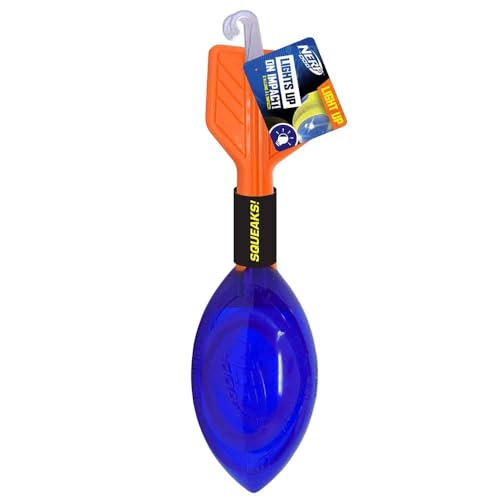 Nerf Dog 30,5 cm TPR-LED und Quietsch-Vortex, Orange/Blau von Nerf Dog