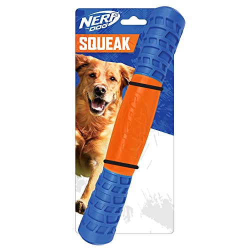 NERF Dog Exo-Quietschstab, TPR, 29,2 cm, Blau/Orange von NERF
