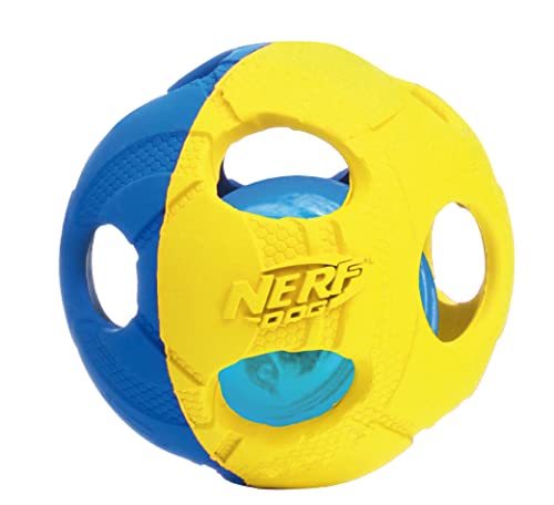 Nerf Dog Hundespielzeug LED Ball, grün/rot, 6cm von Nerf Dog