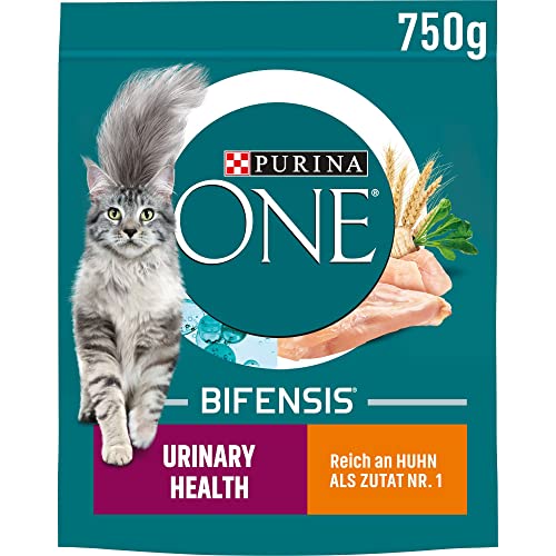 Nestle Nestle PURINA ONE BIFENSIS Urinary Health Katzenfutter trocken, reich an Huhn, 6er Pack (6 x 750g) von PURINA ONE