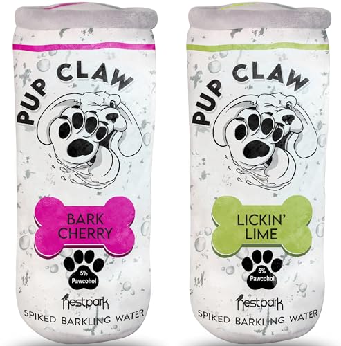 Nestpark Pup Claw Hundespielzeug – Lustiges, süßes Plüsch-Hundespielzeug mit Quietscher – Parodie Hundespielzeug (2 Stück) (Originalpackung) von Nestpark