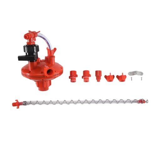 Nettoppo 1 Stück Geflügelzuchtsystem Wasserleitung Wasserdruckregler Automatisches Druckregelventil Rot von Nettoppo