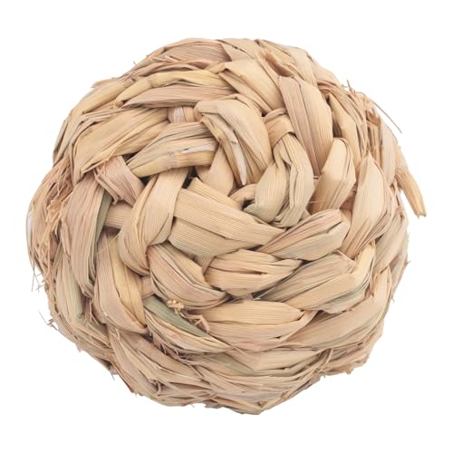 Nettoppo Haustier-Kauen-Spielzeug-natuerliches Gras-Ball mit Bell Fuer Kaninchen Hamster Meerschweinchen Zahnreinigung von Nettoppo