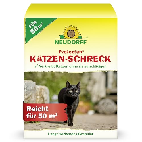 Neudorff Protectan Katzen-Schreck – Anwendungsfertiges Fernhaltemittel vertreibt Katzen wirkungsvoll, ohne sie zu schädigen - ausreichend für 50m², 200 g von Neudorff
