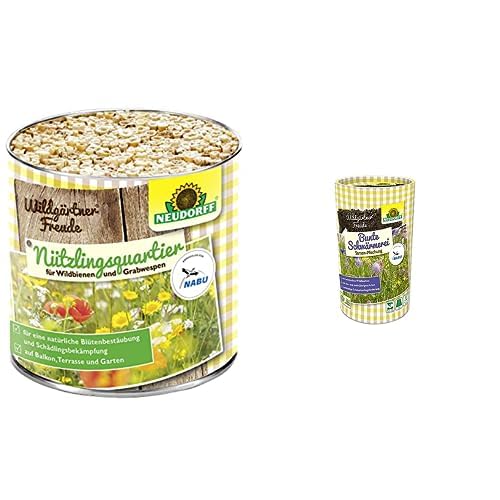 Wildgärtner Freude Nützlingsquartier für Wildbienen und Grabwespen plus Wildgärtner Freude Bunte Schwärmerei Wildgärtner Freude Nützlingsquartier für Wildbienen und Grabwespen plus Wildgärtner Freude Bunte Schwärmerei von Neudorff