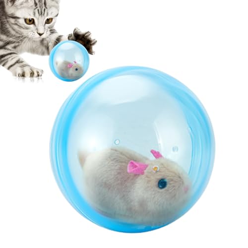 Elektronischer Hamsterkugel - Motorisiertes Haustierspielzeug, Übungsrollkugel | Interaktives Spaßspiel -Accessoire, Unterhaltungsstimulator, selbst bewegende Aktivität Gadget für Kinder Tiere Home Sc von NevPuose