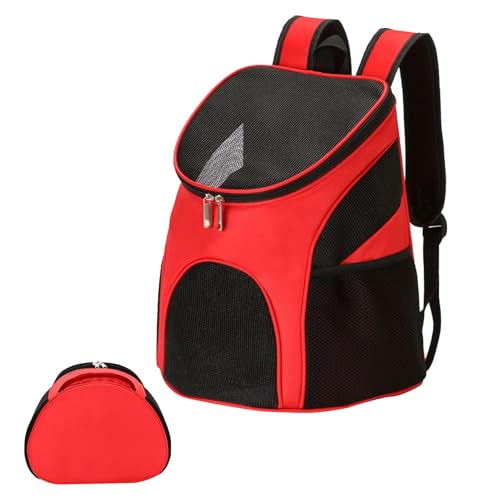 Haustierreiseträger - Faltbare Katzenhaltertasche, Hunde Schultertransportpack | Atmungsaktives Wanderrucksack, Anti-Stützbeutel, Tragbare Tierspeicherung, Welpe Outdoor Sling Chest Conta von NevPuose