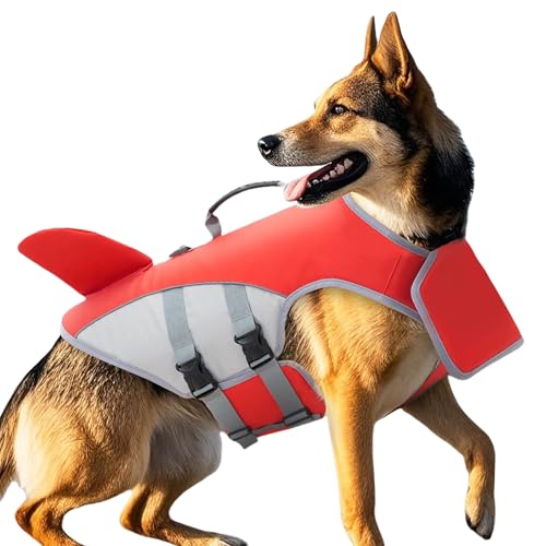Hundefloher Jacke - Haustierlebensweste Schwimmende Verschleiß, Schwimmende Jacke -Gurtausrüstung | Verstellbarer Gurthund Floatation Mantel Mit Hohem Sichtmantel, Swimming River Teichsee -Outfit, Was von NevPuose