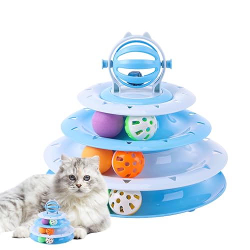 Interaktive Haustier -Spielzeugball -Katzen - Vierstufiges , Innenkatze -Spielspielzeug | Verhindert Langeweile Für Kleine, Mittlere, Große Katzen, Ansprechende Aktivität, Perfekt Für Aktive Ka Interaktive Haustier -Spielzeugball -Katzen - Vierstufiges , Innenkatze -Spielspielzeug | Verhindert Langeweile Für Kleine, Mittlere, Große Katzen, Ansprechende Aktivität, Perfekt Für Aktive Ka von NevPuose