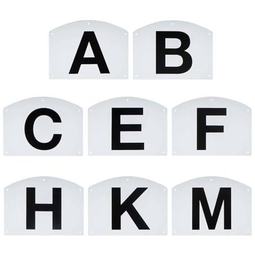 NevPuose -Beschilderungsmarker - Pferdetraining -Tools Reitmarker, Wettbewerbsmarker Letters | Wetterfeste Dressurschilder Pferdes -, Buchstaben Für Wettbewerbstraining, Trainingswerkze von NevPuose