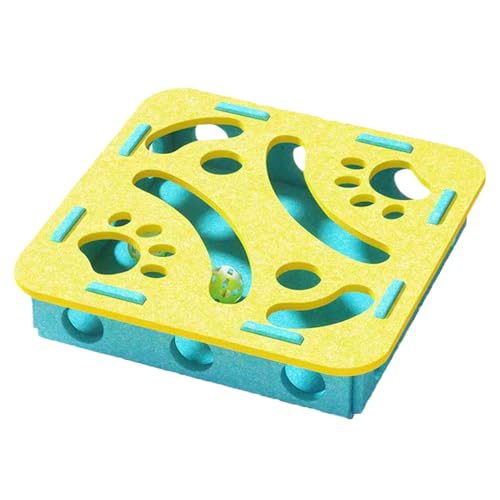 NevPuose Katzen Puzzle Spielzeug | Interaktiver Indoor Fühlkasten für Katzen | Beschäftigungsspiel zur Förderung für Kätzchen Training Spielzeit | Für Wohnung Balkon Reise Wohnzimmer Schlafzimmer NevPuose Katzen Puzzle Spielzeug | Interaktiver Indoor Fühlkasten für Katzen | Beschäftigungsspiel zur Förderung für Kätzchen Training Spielzeit | Für Wohnung Balkon Reise Wohnzimmer Schlafzimmer von NevPuose
