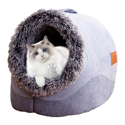 NevPuose Katzenbetthöhle, Katzenhöhlen für Wohnungskatzen - Halbgeschlossene Katzenhöhle mit Griff | Haustierbedarf, Hundehütte, Katzenversteck für Katzen, Hunde, Hasen, Haustiere NevPuose Katzenbetthöhle, Katzenhöhlen für Wohnungskatzen - Halbgeschlossene Katzenhöhle mit Griff | Haustierbedarf, Hundehütte, Katzenversteck für Katzen, Hunde, Hasen, Haustiere von NevPuose