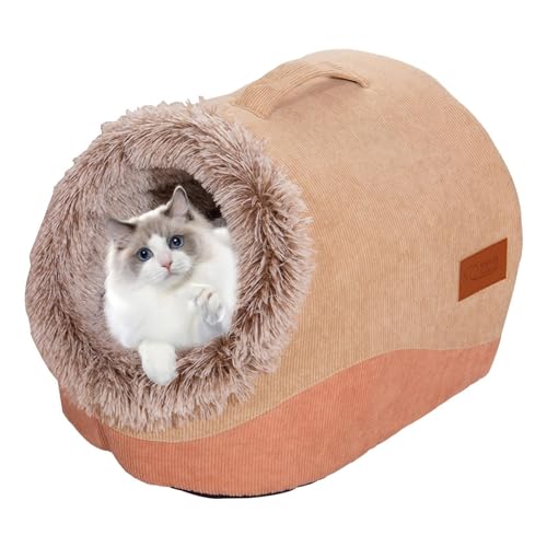 NevPuose Katzenhöhlenbett, gemütliches Hundebett aus Plüsch | Halbgeschlossene Katzenhöhle mit Griff,Haustierbedarf, Hundehütte, Katzenversteck für Katzen, Hunde, Hasen, Haustiere NevPuose Katzenhöhlenbett, gemütliches Hundebett aus Plüsch | Halbgeschlossene Katzenhöhle mit Griff,Haustierbedarf, Hundehütte, Katzenversteck für Katzen, Hunde, Hasen, Haustiere von NevPuose