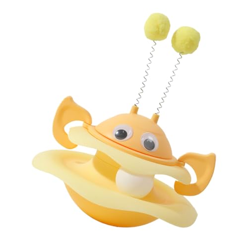 NevPuose Taumelndes rotierendes Katzenspielzeug, Taumelndes Katzenspielzeug, Rotierendes Taumel-Übungsspielzeug für Katzen, Rotierende Spielplatte im Little Bee-Design für mittelgroße und kleine NevPuose Taumelndes rotierendes Katzenspielzeug, Taumelndes Katzenspielzeug, Rotierendes Taumel-Übungsspielzeug für Katzen, Rotierende Spielplatte im Little Bee-Design für mittelgroße und kleine von NevPuose