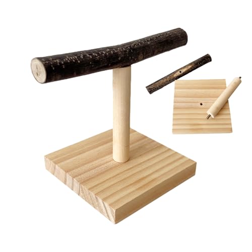 Papageiholzständer - Natural Bird Barch Plattform, Bequeme Vogelperpapüle | Tabletop Barsch, Rastständer Für Kleine Vögel, Premium -Vogelzubehör, Robuster Käfigständer Für Haustierpapageien von NevPuose