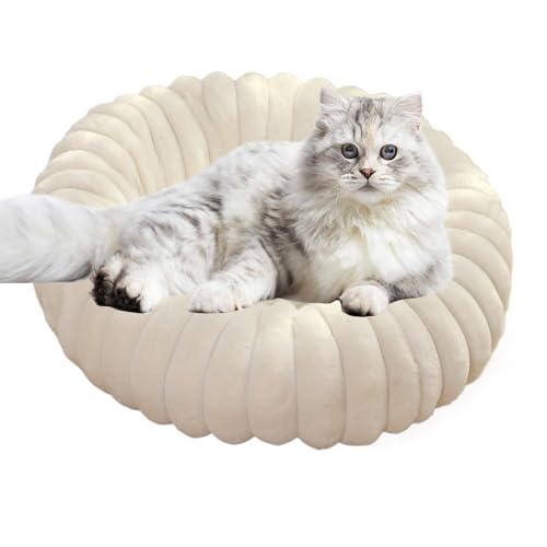 Nevalerra Donut-Hundebett – Rundes Kuschelkissen Tier, Komfortables Relax Bett | Langlebiges Material mit stabiler Struktur und angenehmer Oberfläche, orthopädisches Haustierbett mit leichter Reinigun Nevalerra Donut-Hundebett – Rundes Kuschelkissen Tier, Komfortables Relax Bett | Langlebiges Material mit stabiler Struktur und angenehmer Oberfläche, orthopädisches Haustierbett mit leichter Reinigun von Nevalerra