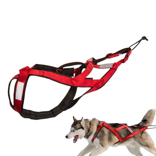 Nevalerra Hundegewicht-Zuggeschirr, Hundegeschirr zum Ziehen | Hunde-Laufgeschirr aus hochfestem,Reflektierender Gurt, gewichtetes Geschirr für Schlittenhundewagen, Schlitten-Zuggurtausrüstung Nevalerra Hundegewicht-Zuggeschirr, Hundegeschirr zum Ziehen | Hunde-Laufgeschirr aus hochfestem,Reflektierender Gurt, gewichtetes Geschirr für Schlittenhundewagen, Schlitten-Zuggurtausrüstung von Nevalerra