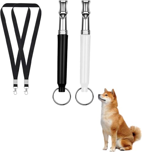 Nevoluxer 2 Stück Hundepfeife Rückruf,Lautlose Hundepfeife Hochfrequenz Lautlos,Erziehungshilfen für Hunde Pfeifen,Hundetraining Hundepfeifen,Hilfsmittel Pfeife Hund Rückruf,Ultraschall-Hundepfeife von Nevoluxer