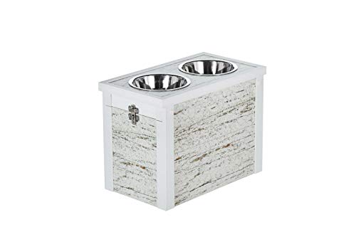 New Age Pet ECOFLEX Piemont EHHF307XL 2 Schüsseln Diner mit Schiebedeckel Abfalleimer im Used-Look Off White New Age Pet ECOFLEX Piemont EHHF307XL 2 Schüsseln Diner mit Schiebedeckel Abfalleimer im Used-Look Off White von New Age Pet