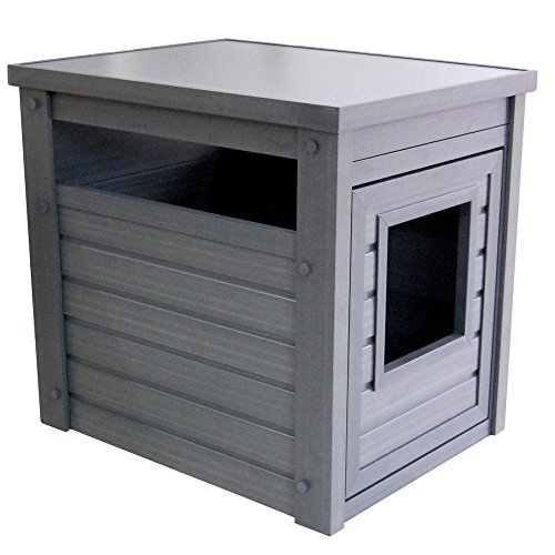 New Age Pet ECOFLEX EHLB801-05 Abdeckung für Katzentoilette, Grau, Standard von New Age Pet