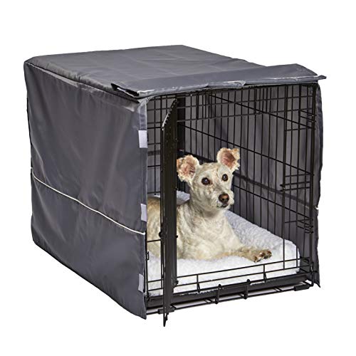 New World Pet Products MidWest BCVR-30GY Hundebox-Abdeckung, Sichtschutz für MidWest-Hundeboxen, maschinenwaschbar und trocknergeeignet; hellgraues Designer-Muster von New World