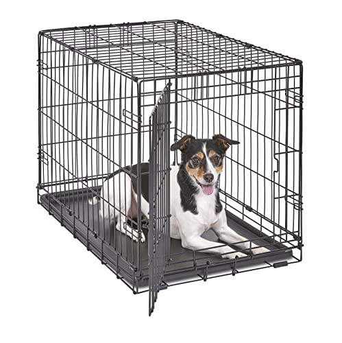 New World B30 Hundebox, mit Einzeltür, 76 cm, für kleine Hunderassen, mit auslaufsicherer Bodenwanne, Bodenschutzfüßen und patentierten Funktionen von New World