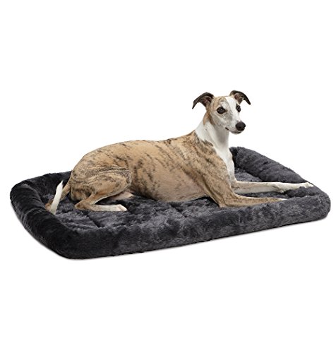 New World Modell B40236-GY Haustierkissen, Hundebett, 91 cm langes Hunde- oder Katzenbett mit bequemer Polsterung, ideal für mittelgroße Hunderassen von New World