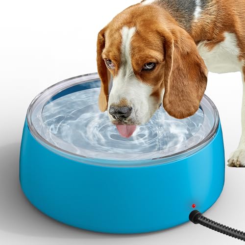 Newget 3L Beheizter Wassernapf, Outdoor Beheizter Haustier Wassernapf für Hunde und Katzen, Außen Wasserdicht Beheizte Wasserschale mit kaufester Schnur, Smart Beheizte Haustierschale Bietet Wasser Newget 3L Beheizter Wassernapf, Outdoor Beheizter Haustier Wassernapf für Hunde und Katzen, Außen Wasserdicht Beheizte Wasserschale mit kaufester Schnur, Smart Beheizte Haustierschale Bietet Wasser von Newget