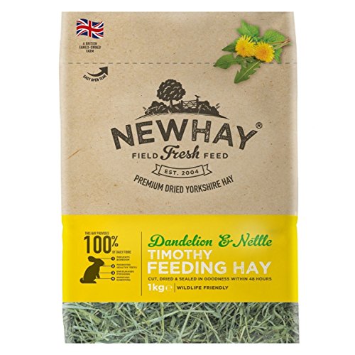 Timothy Futterheu mit Löwenzahn und Brennnessel, 1 kg Timothy Futterheu mit Löwenzahn und Brennnessel, 1 kg von Newhay Feeds
