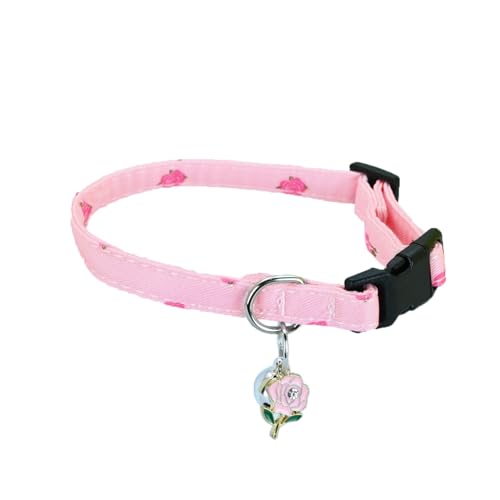 Newtensina Fashion Cute Flower Pattern Cat Collar with Flower Pendant Pedal Pendant for Cats - Pink Newtensina Fashion Cute Flower Pattern Cat Collar with Flower Pendant Pedal Pendant for Cats - Pink von Newtensina