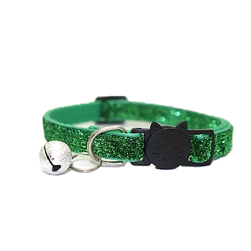 Newtensina Katzenhalsband, Samt, mit Glöckchen, Grün Newtensina Katzenhalsband, Samt, mit Glöckchen, Grün von Newtensina