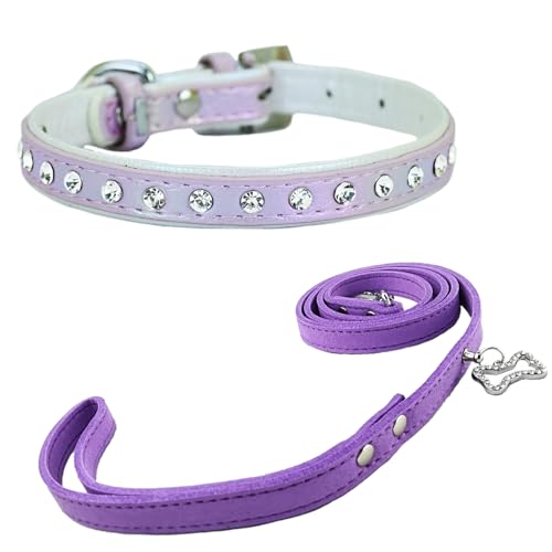 Newtensina Mode Hundehalsband Welpenhalsband mit Diamante für kleine Hunde (0069) von Newtensina