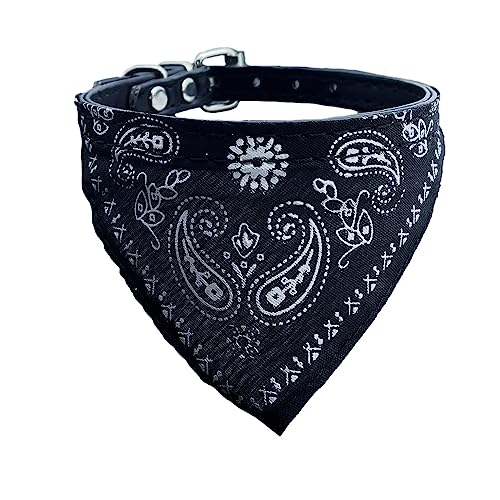 Newtensina Mode Hundebandana Halsband HundeHalsband Junge Mittel Bandana Hündchen Bandana mit Halsband für Hunde - Black - S Newtensina Mode Hundebandana Halsband HundeHalsband Junge Mittel Bandana Hündchen Bandana mit Halsband für Hunde - Black - S von Newtensina