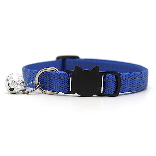 Newtensina Mode Reflektierende Katze Halsband mit Glocken für Katze - Blau von Newtensina