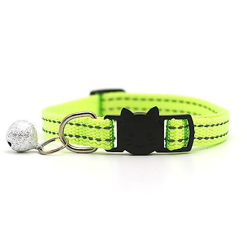 Newtensina Mode Reflektierende Katze Halsband mit Glocken für Katze - Grün Newtensina Mode Reflektierende Katze Halsband mit Glocken für Katze - Grün von Newtensina