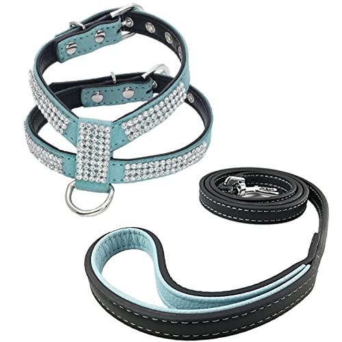 Newtensina Mode Welpen Geschirr mit Leine Nettes Mädchen Bling Hundegeschirr mit Leine für kleine Hunde Newtensina Mode Welpen Geschirr mit Leine Nettes Mädchen Bling Hundegeschirr mit Leine für kleine Hunde von Newtensina