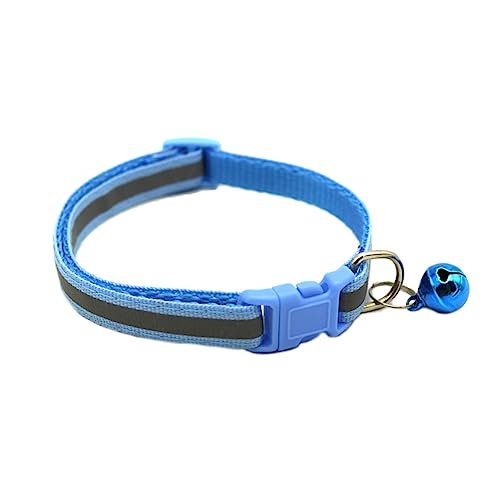 Newtensina Nette Reflektierende Katze Halsband mit Glocken für Katze - Blau von Newtensina