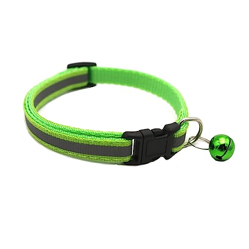 Newtensina Niedliches reflektierendes Katzenhalsband mit Glöckchen - Grün Newtensina Niedliches reflektierendes Katzenhalsband mit Glöckchen - Grün von Newtensina