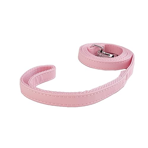 Newtensina Weiche PU Hundeleine für kleine Hunde - Rosa von Newtensina