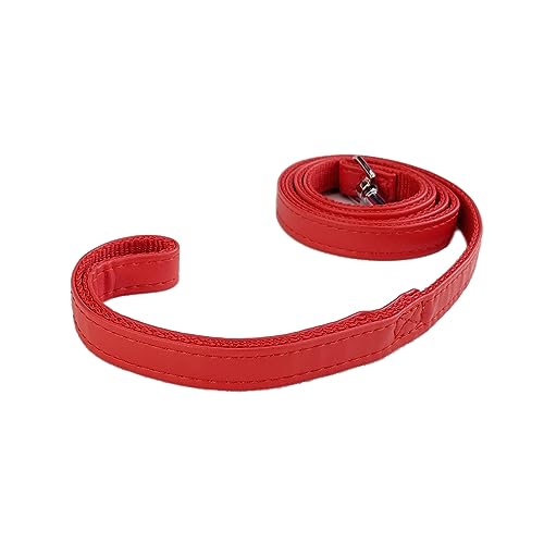Newtensina Weiche PU Hundeleine für kleine Hunde - Rot Newtensina Weiche PU Hundeleine für kleine Hunde - Rot von Newtensina