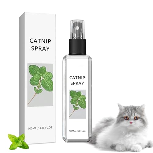 Nexolla Catnip Spray, Katzenminze Spray Beruhigungsmittel für Katzen Katzen Minze Anti Stress Katzen Beruhigungsmittel, Rein natürliches Anti Stress Spray zur Entspannung und zur Beruhigung von Katzen von Nexolla