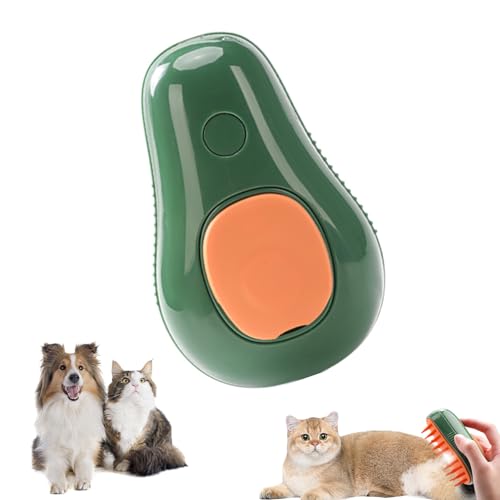 Cat Steamy Brush, Katzenbürste Mit Dampf 3-in-1-Dampfbürste Für Hunde Zur Massage Dampfbürste Katze Steamy Brush Katze Selbstreinigende Dampfbürste Für Katzenhunde Katzenbürste Für Katze (Green) von Nexoria